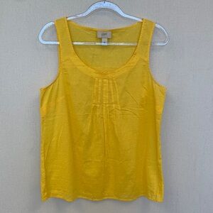 Loft Sunny Yellow Sleeveless Top • Sz M
